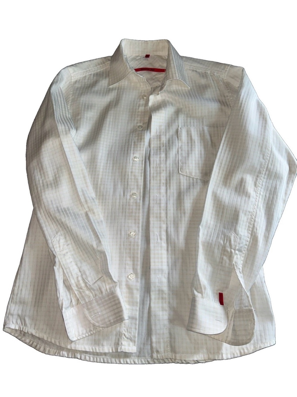 Signum Striped Shirt Size S 100EU/ 40-15.5 US  Long Sleeve Cotton Germany Made